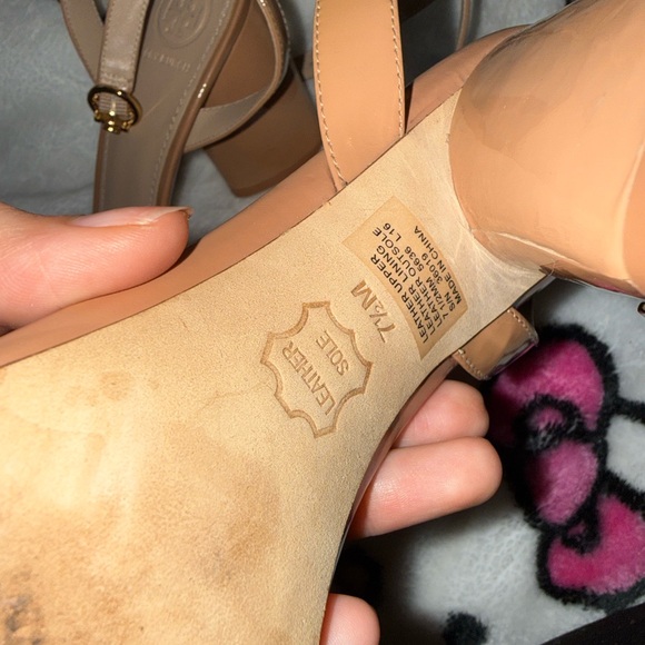 Tory Burch Shoes - Tory Burch Tan Leather Heels